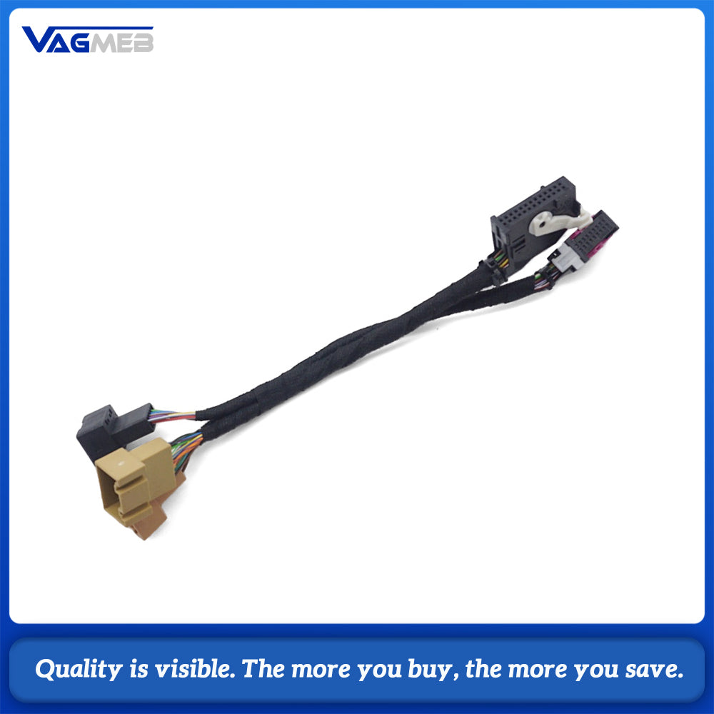 PQ To MQB PDC Parking Assist Adapter Harness 3‑Pin To 2‑Pin For VW Skoda Park Distance Control Module Retrofit