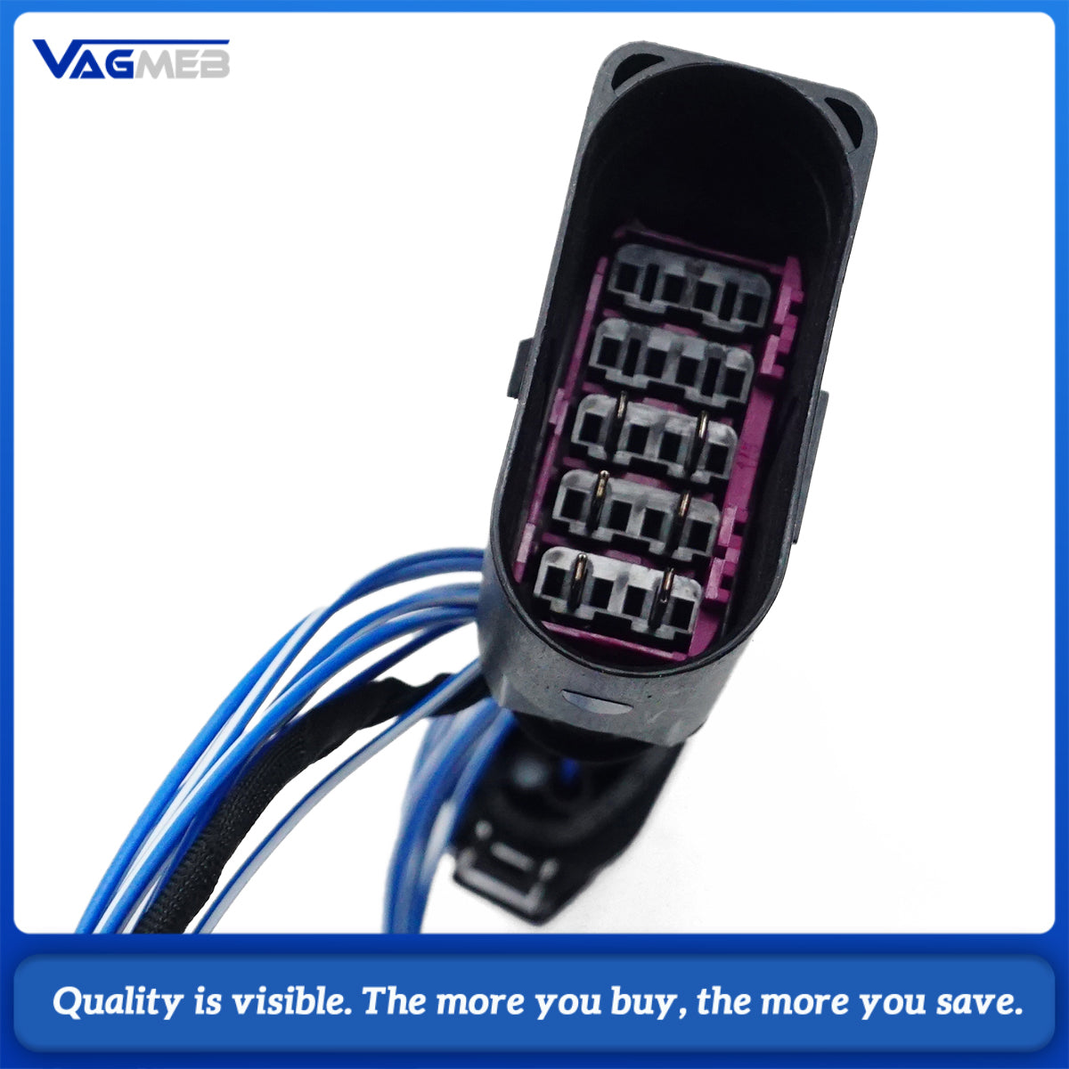 Retrofit halogen to xenon Head light cable wire adaptor For VW Bora