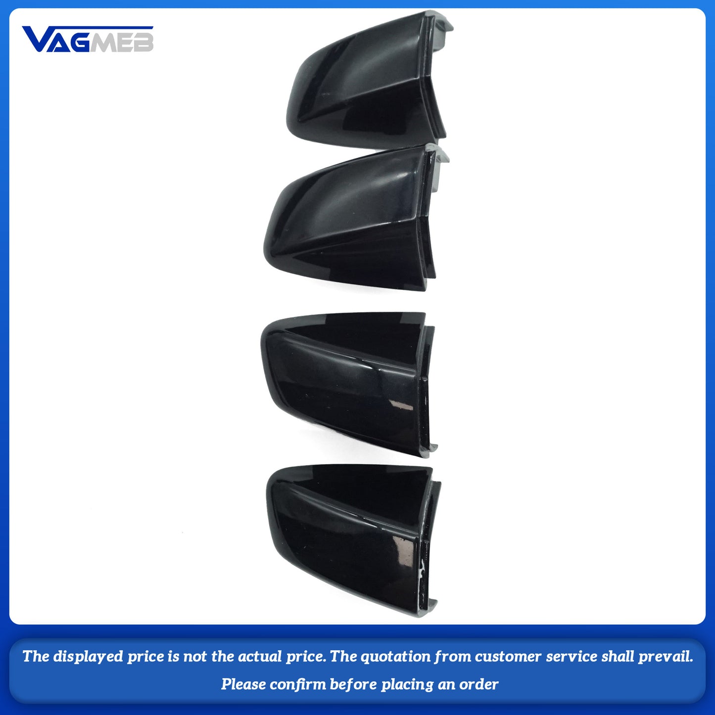 For VW Golf MK7 the electric handbrake is black without electroplating and equipped with a light