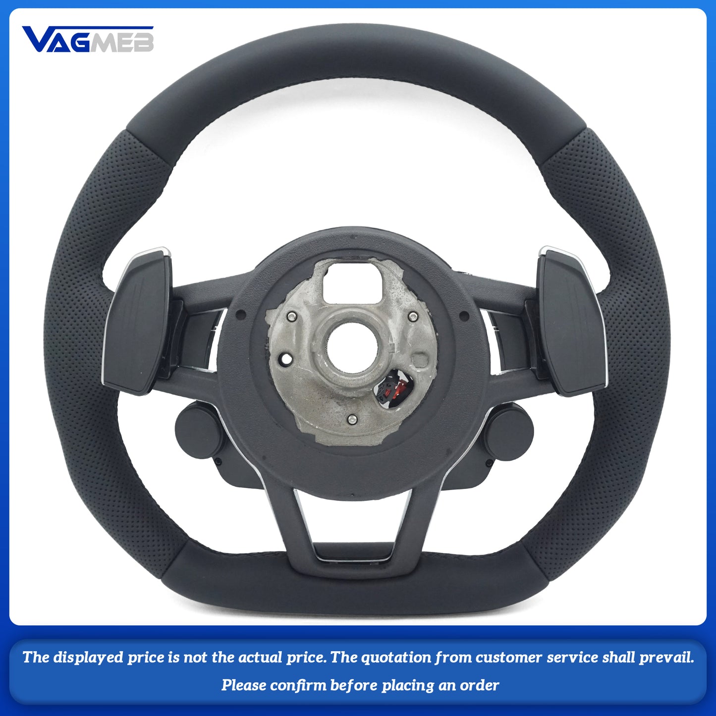 For Audi A4B9, black line with button, heating function, R8 button-equipped steering wheel