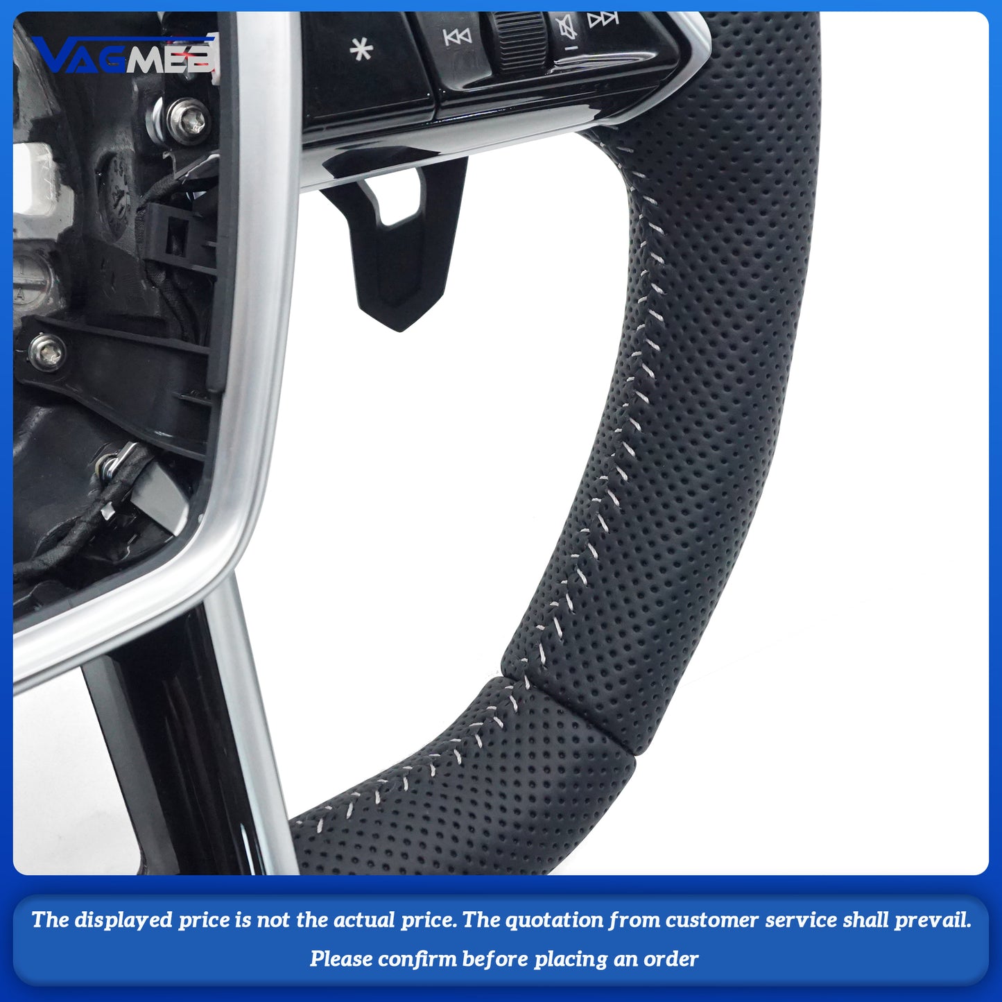 multifunctional flat bottomed sports steering wheel For Audi A6 C8
