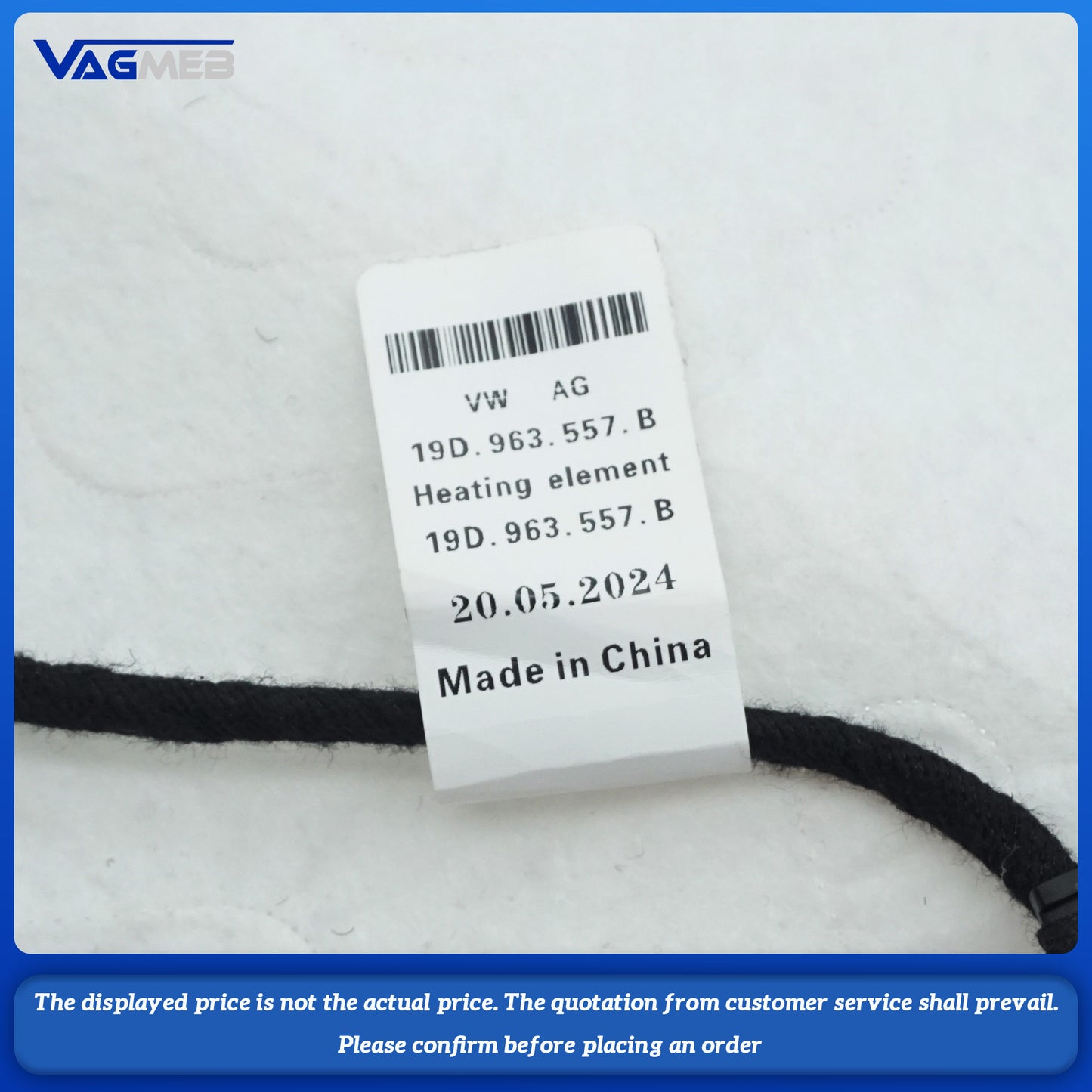 A set of front heating pads for VW 2019 Lavida