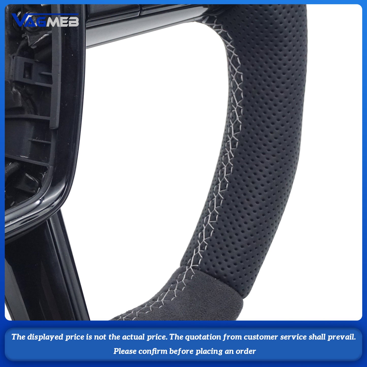 For Audi A6 C8 painted leather multifunctional steering wheel with heating, Car Accessories