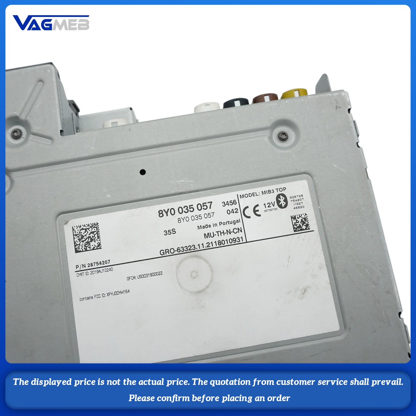 Suitable For Audi A38Y Audio Host, Navigation, Entertainment Host 8Y0 035 057