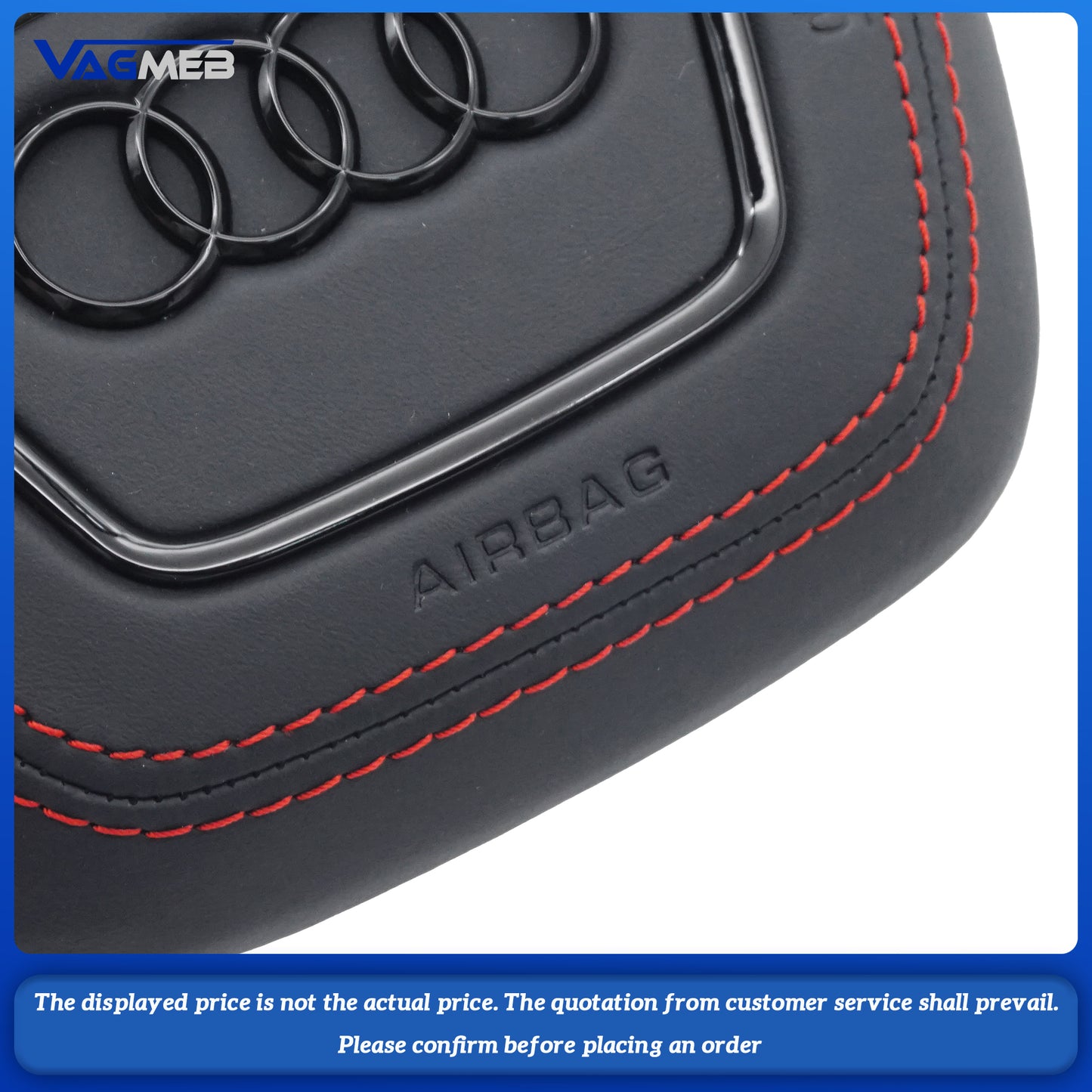 Dyed red thread Steering wheel airbag cover multifunction steering wheel For Audi Q5