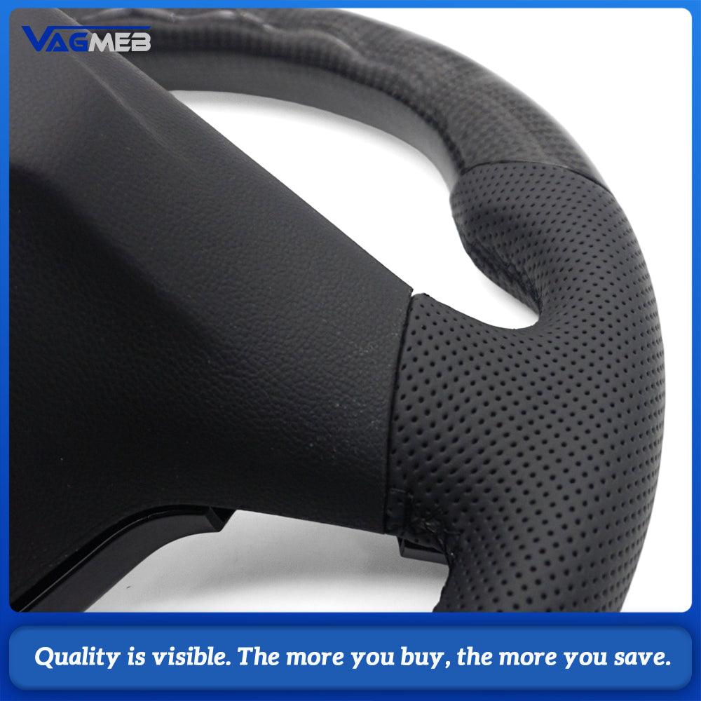 Carbon Fiber Semi Perforated Sports Steering Wheel,For VW GOLF 7 MK7 Transporter T6