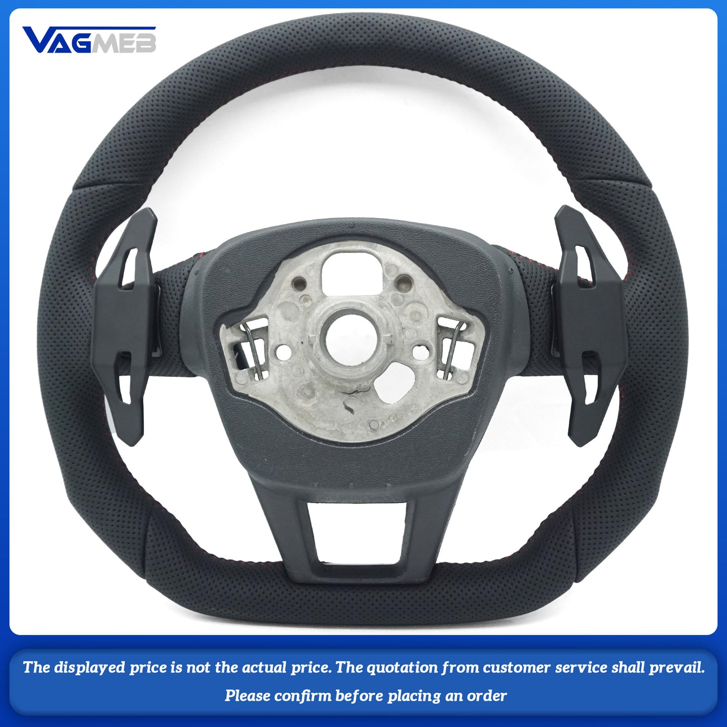 For Audi A6 C8 A7 Steering wheel With Buttons And Shift Paddles, Black Frame, Car Accessories