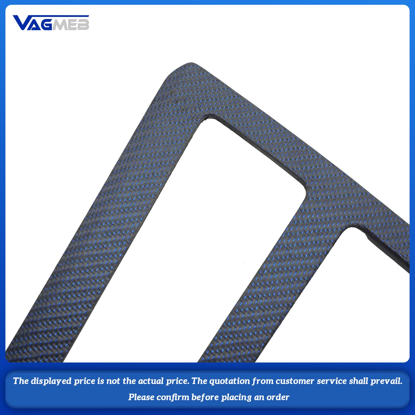 Carbon fiber center console blue line decorative panel for Audi RS A6 C8 carbon fiber interior decorative panel