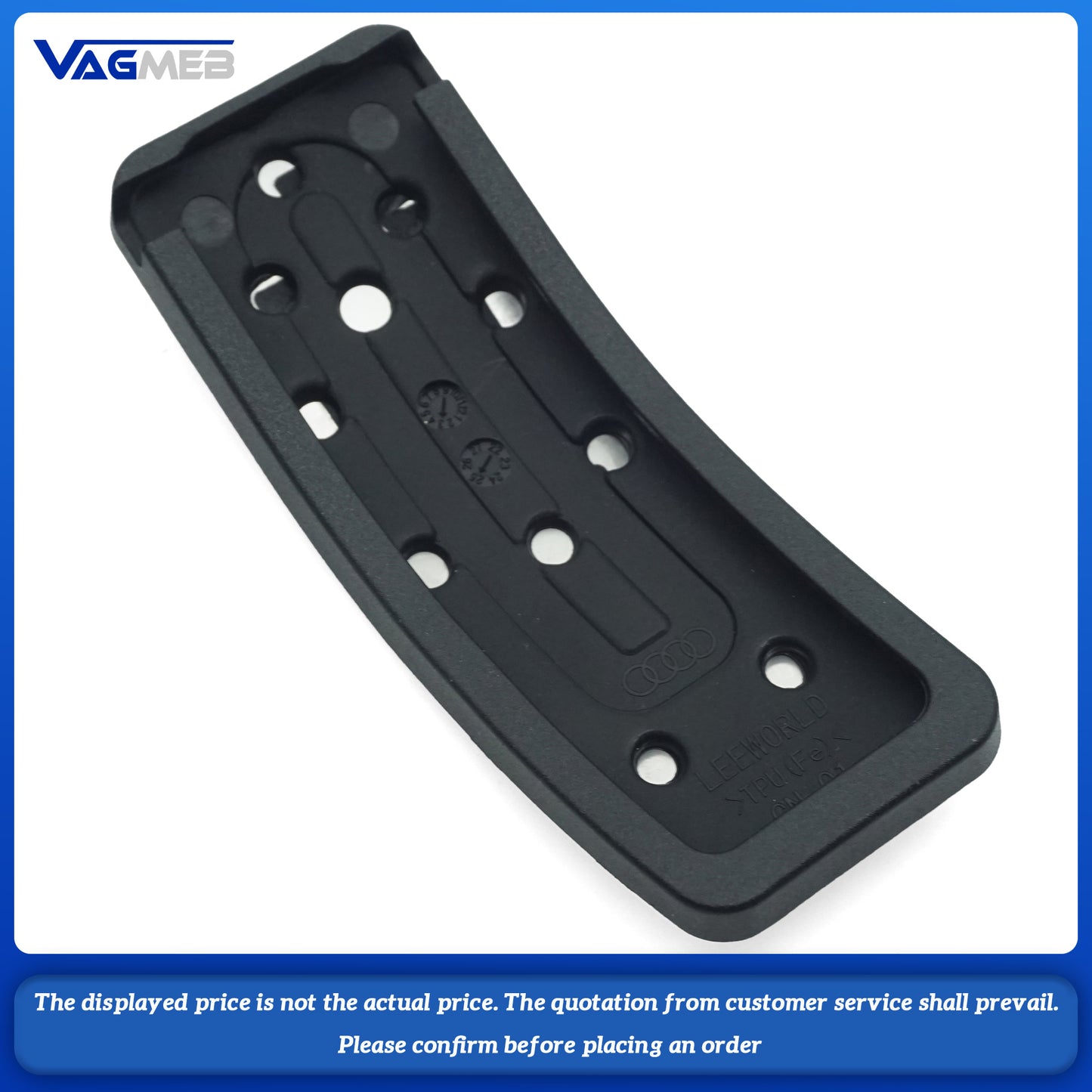 For Audi Q5 FY A6C8 LHD No Drilling AT Car Accelerator Fuel Gas Brake Foot Footrest Dead Pedal Pad Kit Set