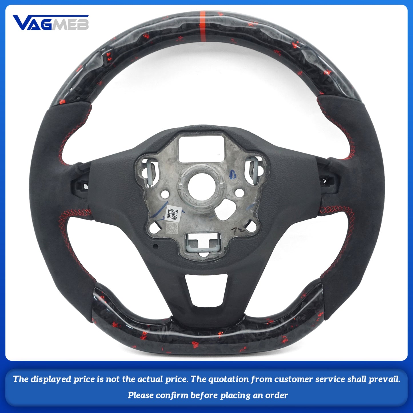 Forged Carbon Fiber Steering Wheel Suitable For VW Golf 8 R GTI MK8 Steering Wheel