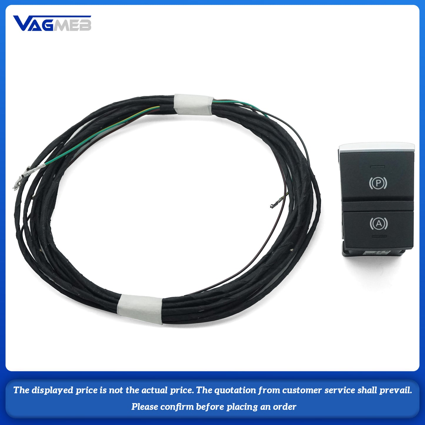 Hill Hold Auto Hold Switch And Wire For Audi TT MK3 White backlight button LHD 8S0 927 225 A