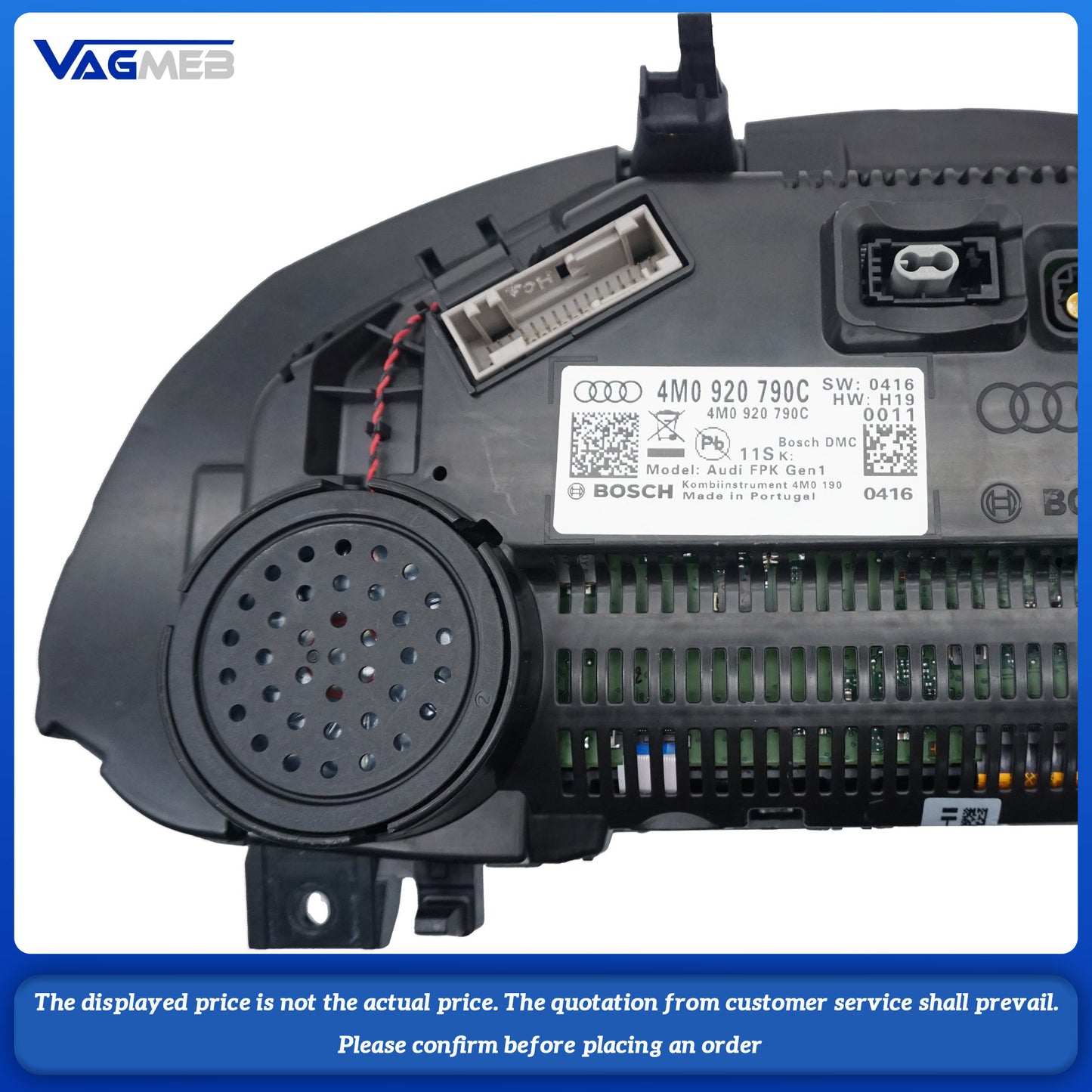 Virtual cockpit LCD instrument panel For Audi Q7 4M0 920 790 C