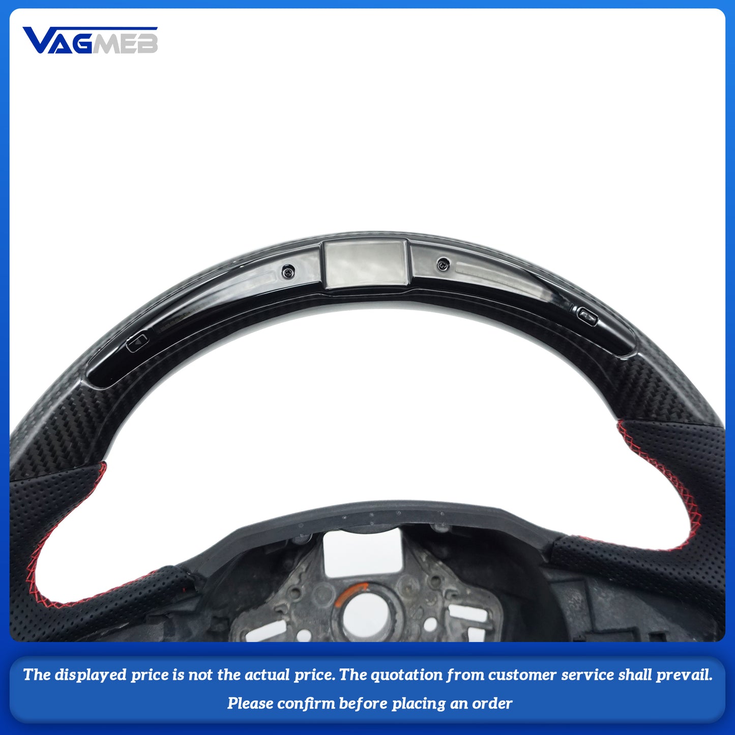 For Skoda Octavia VRS 2015-2020 Model Carbon Fiber Steering Wheel Customized Sport Wheel