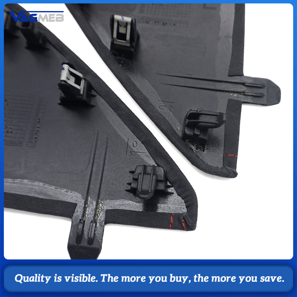 Car Instrument Panel Trim Cover RS3 Logo Suede Red Stitching Interior Decorative Panel For Audi A3 8Y