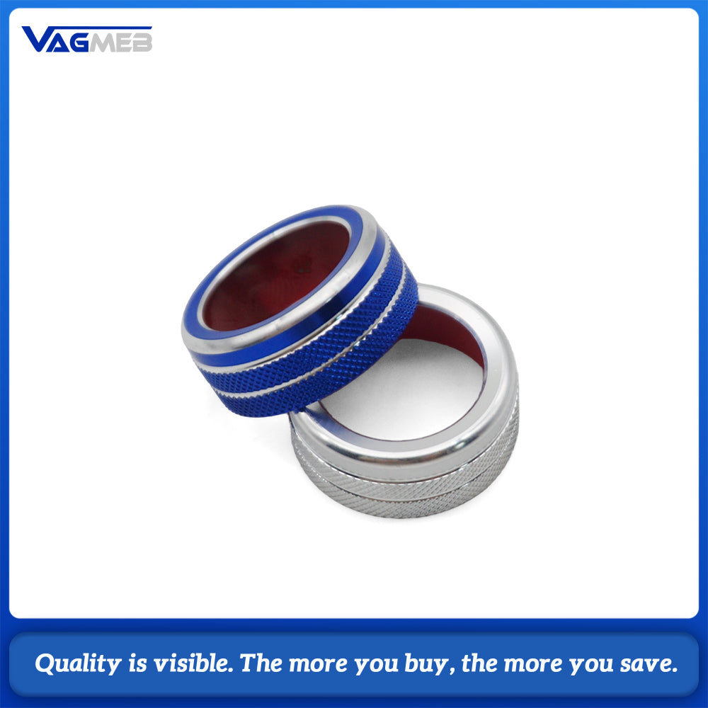 Car Rearview Mirror Adjustment Knob Decoration Ring Metal Trim Cover For VW Volkswagen Golf Mk7 Polo 2015-2019 Switch T Interior