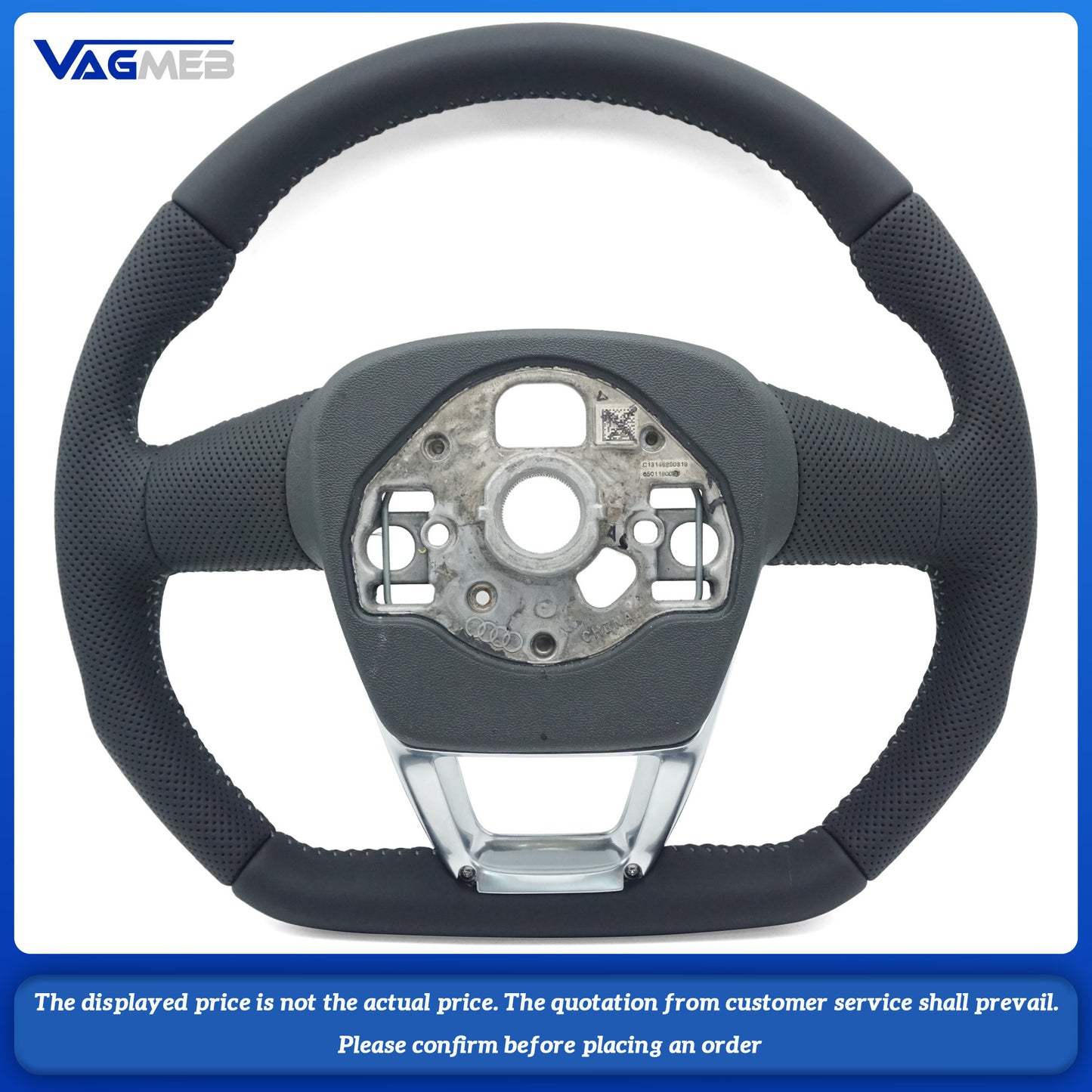 For Audi S Logo Q3 Grey Line Steering Wheel