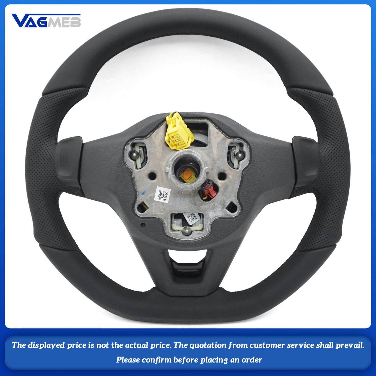 For VW Passat B8.5 Heated small paddle shifters steering wheel