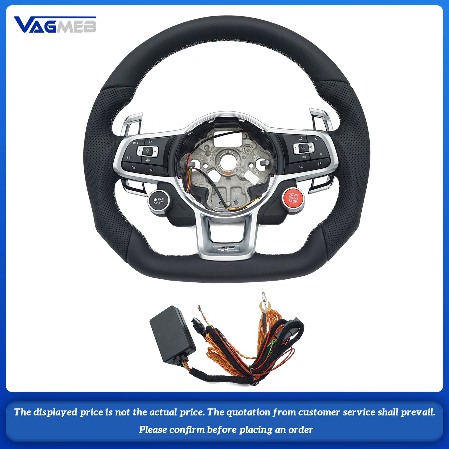 For VW Golf 7 MK7 Mk7.5 GTI Steering Wheel