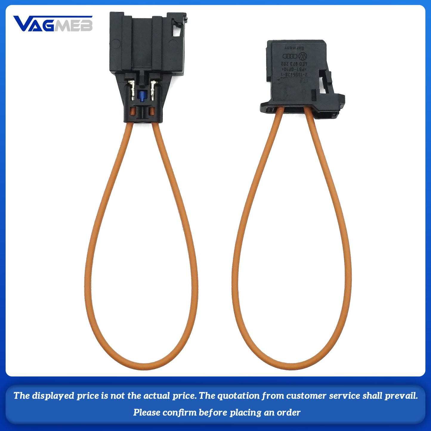 1Pcs MOST Fiber Optical Optic Loop Bypass Adapter Cable Socket For Audi BMW Porsche Mercedes-Benz