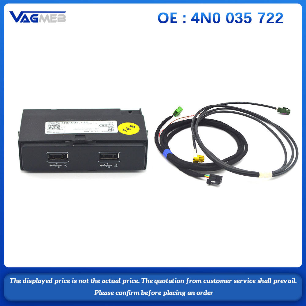 For Audi A6 C8 Connector External Audio Source USB Type A 4N0035722 4N0 035 722