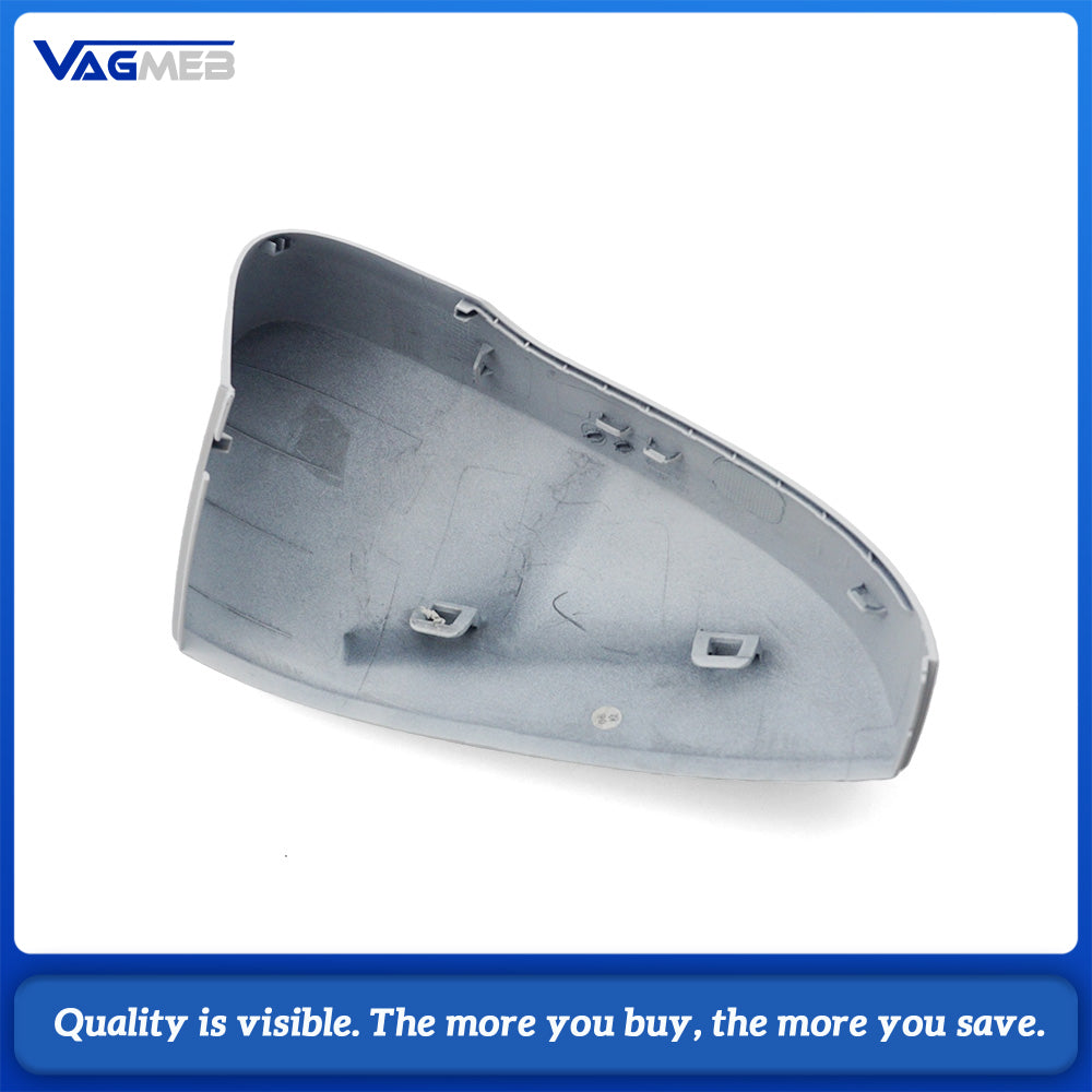 Pair White Side Mirror Cover Cap OE 56G857537/538, Left & Right Rearview Mirror Housing Shell Fit for Skoda Kodiaq, Painted White Replacement Mirror Caps
