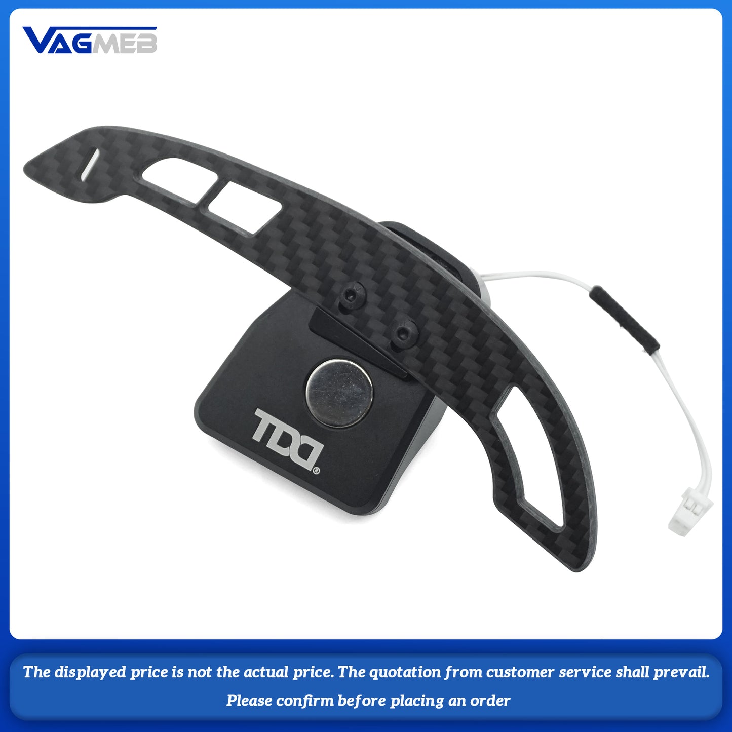 For VW Polo Carbon Fiber Magnetic Steering Wheel Paddle Shifters