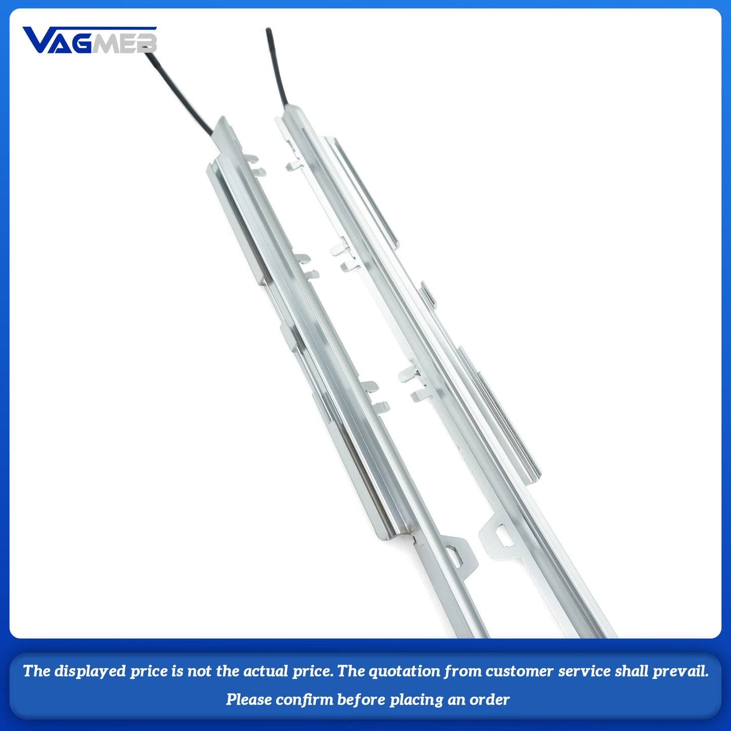 For Audi A6C8, there is a pair of light guide strips on the left and right sides of the front door