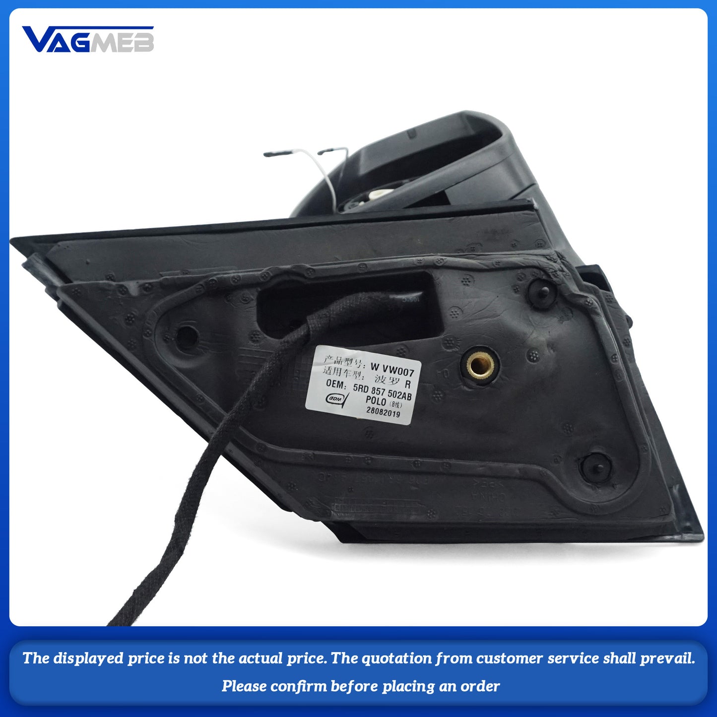 For 2016 VW POLO 6C GTI folding rearview mirror