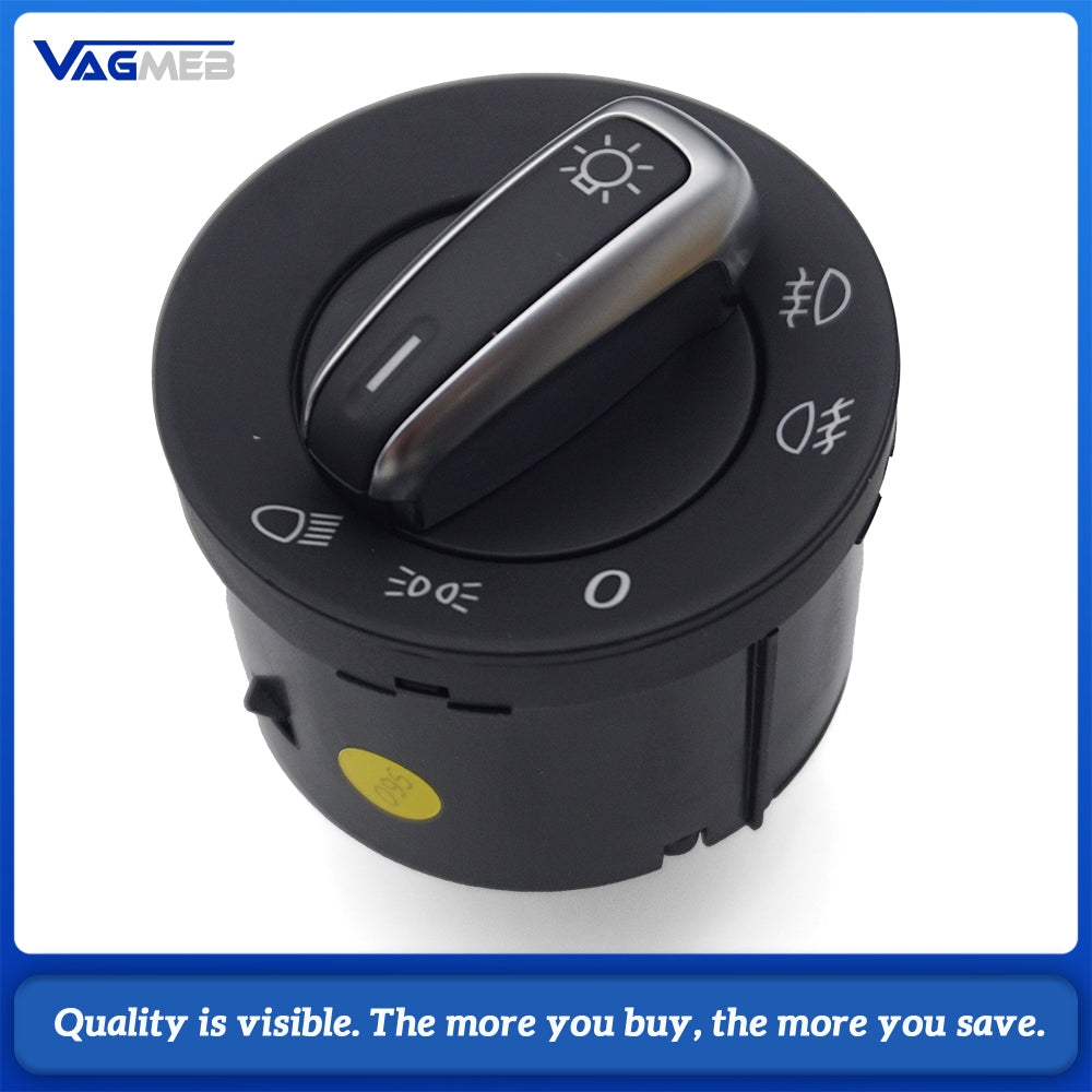 Car Headlight Fog Lamp Control Switch Knob OEM 5ND941431A For VW Golf Tiguan Replacement Part