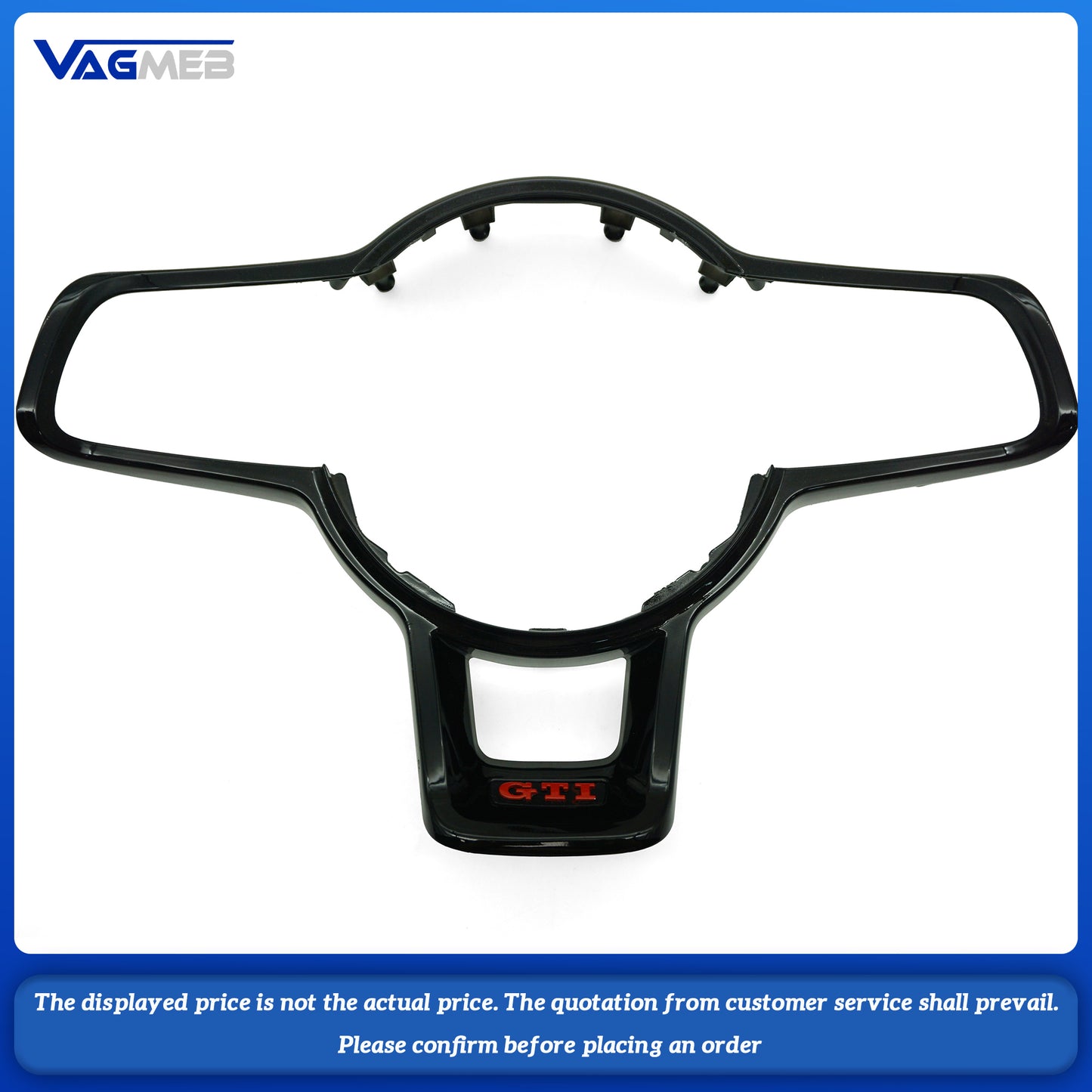 Steering wheel button frame mark GTI LOGO For VW Golf MK7 7.5 GTI GTD GTE R 2013-2020 Polo GTI DSG