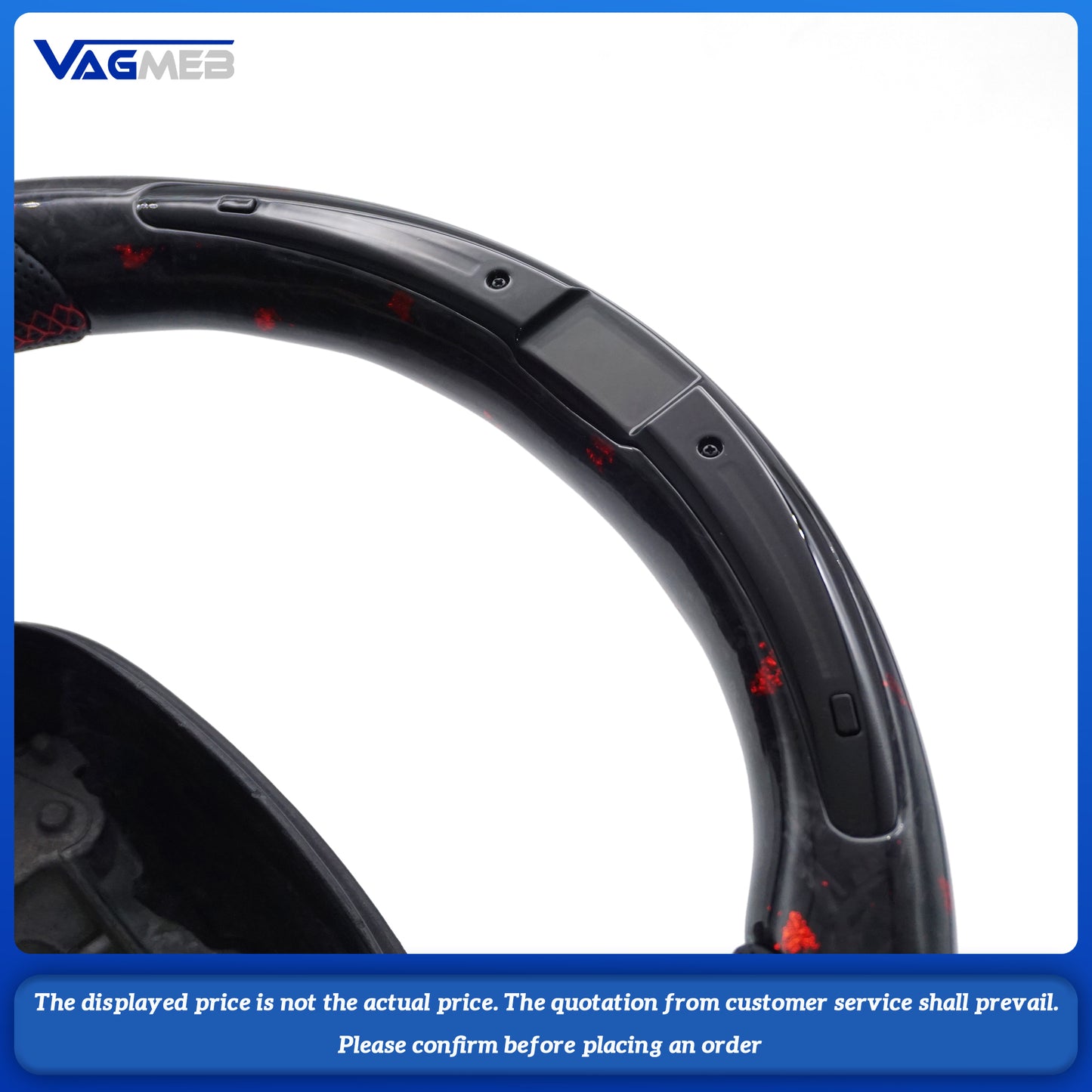 Cars accessories For Dodge Charger Challenger Hellcat Srt RT 2015+ Custom LED Rpm forged Alcantara carbon fiber steering wheel