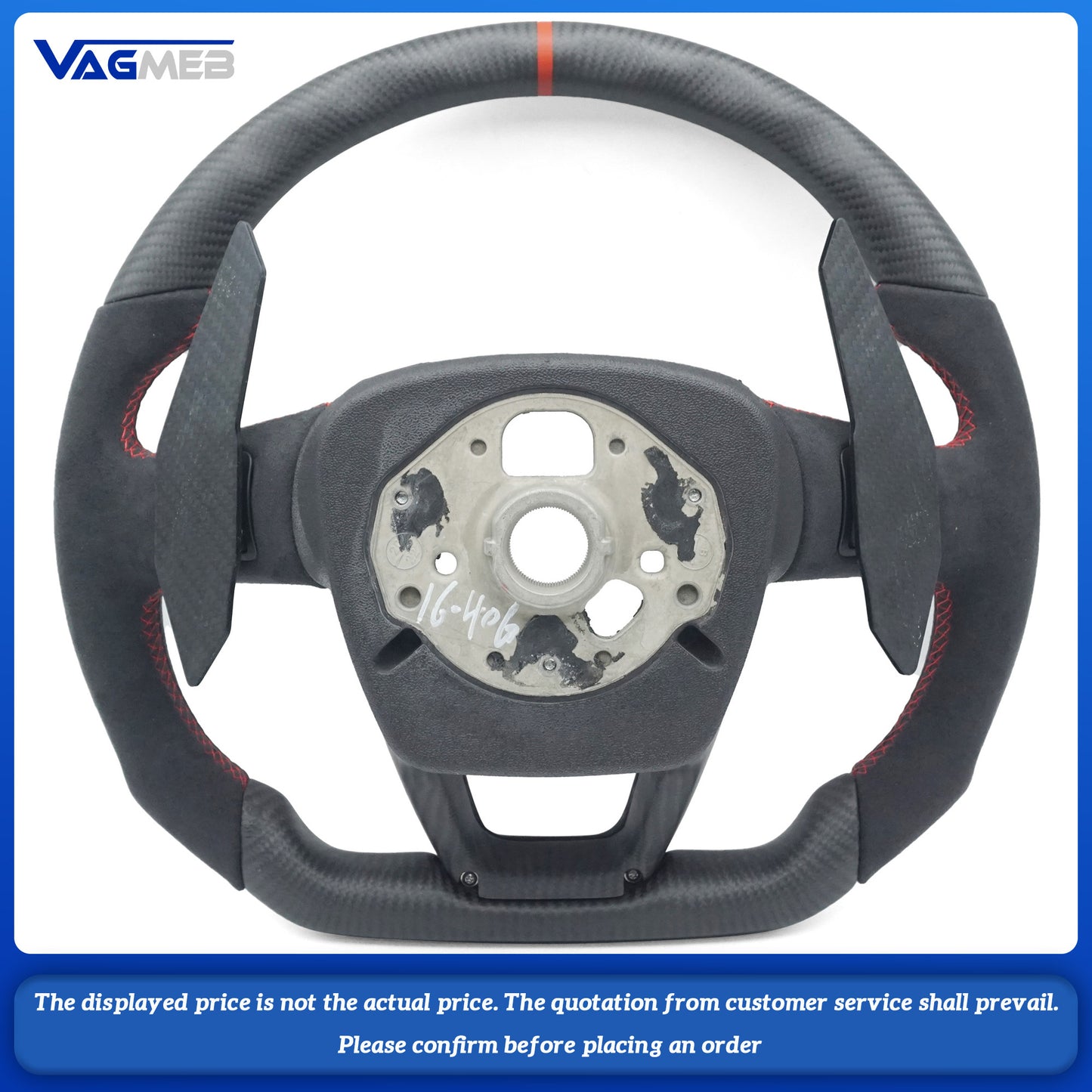 For Audi Q5 FY Q7 4M Q8 custom carbon fiber flat bottomed sports car steering wheel