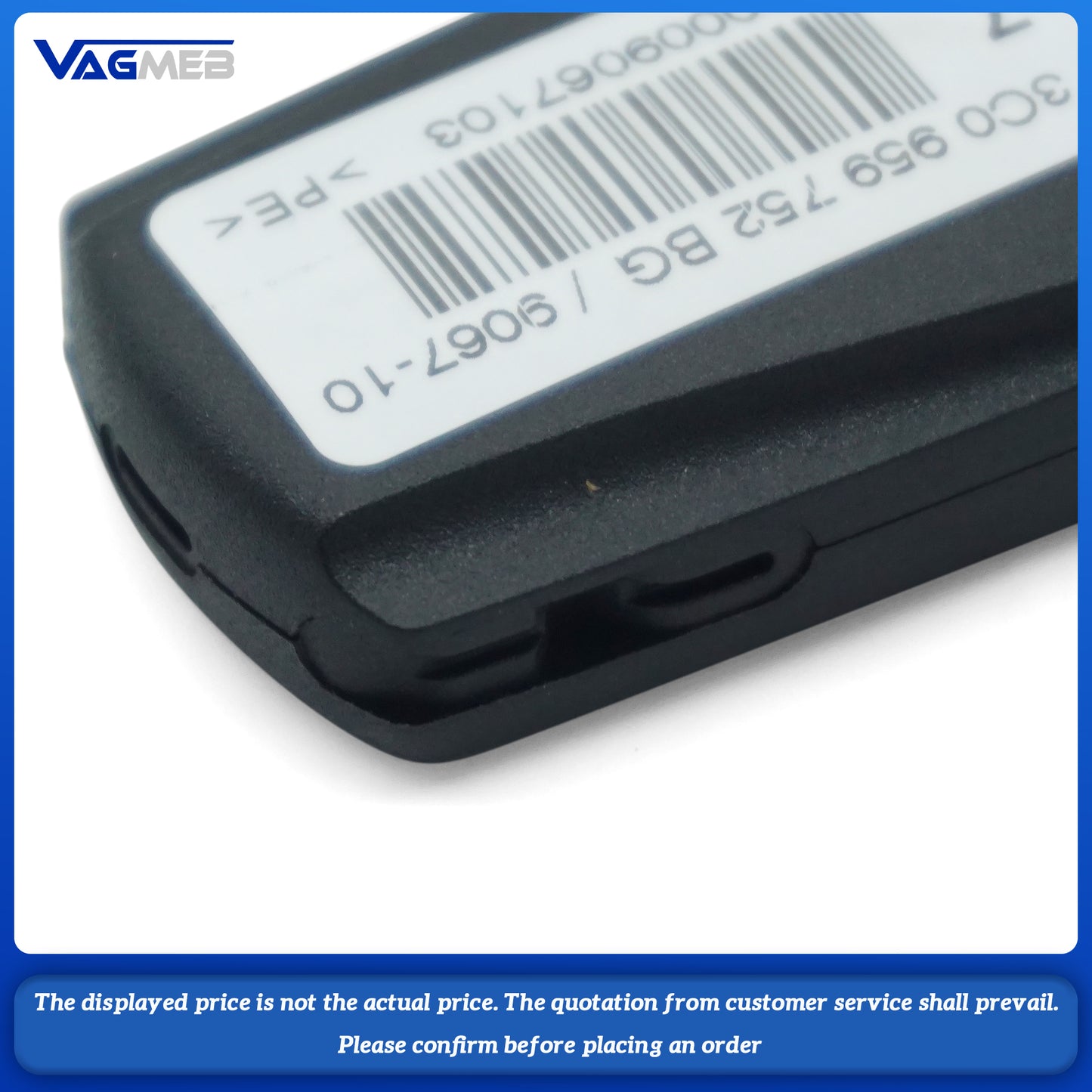 For VW Passat B7 key assembly ID46 434mhz supports keyless