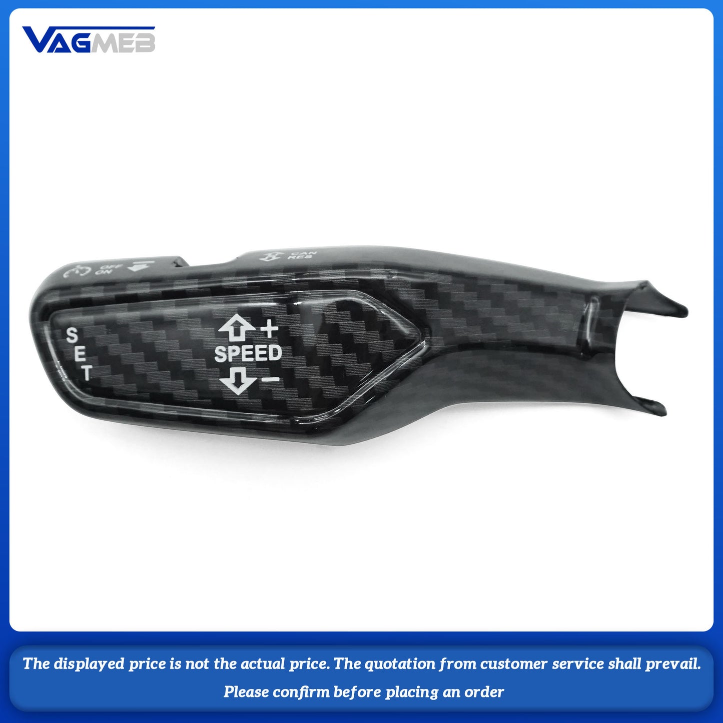 Center control interior modification wiper lever steering rod patch carbon fiber texture decoration For Audi A6 C8 A7