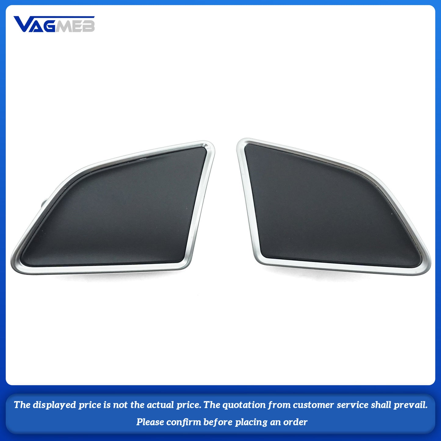 Chrome plated steering wheel decorative buttons For Audi A4 B8 A3 8V A5 Q3 Q5 Q7, steering wheel accessories