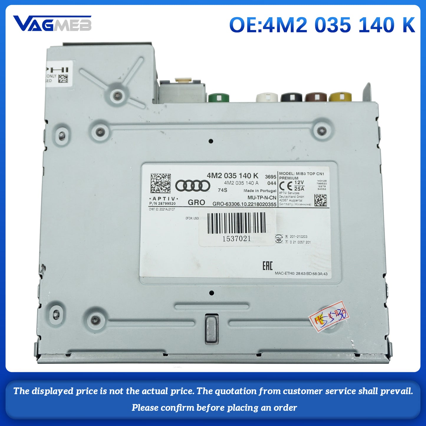 Auto Body Parts Car Engine Control Unit ECU Module For Audi Q7 A6 A7 A8 RS6 RS7 Q8 e-tron RSQ8 4M2 035 140 K