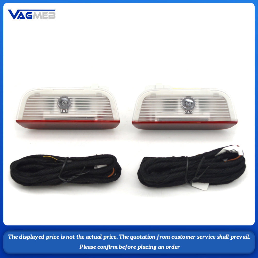 NNR-1Set Car Door Light LED Welcome Lamp DIY Logo Projector Light with Flash Warning Light Function