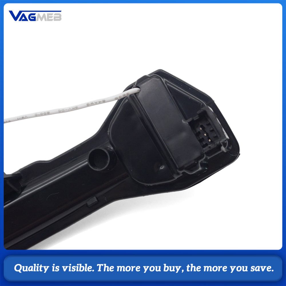Car Gloss Pure White Rearview Mirror Cover With Letter Mark Wing Mirror Cap Replacement For VW Golf 7 MK7