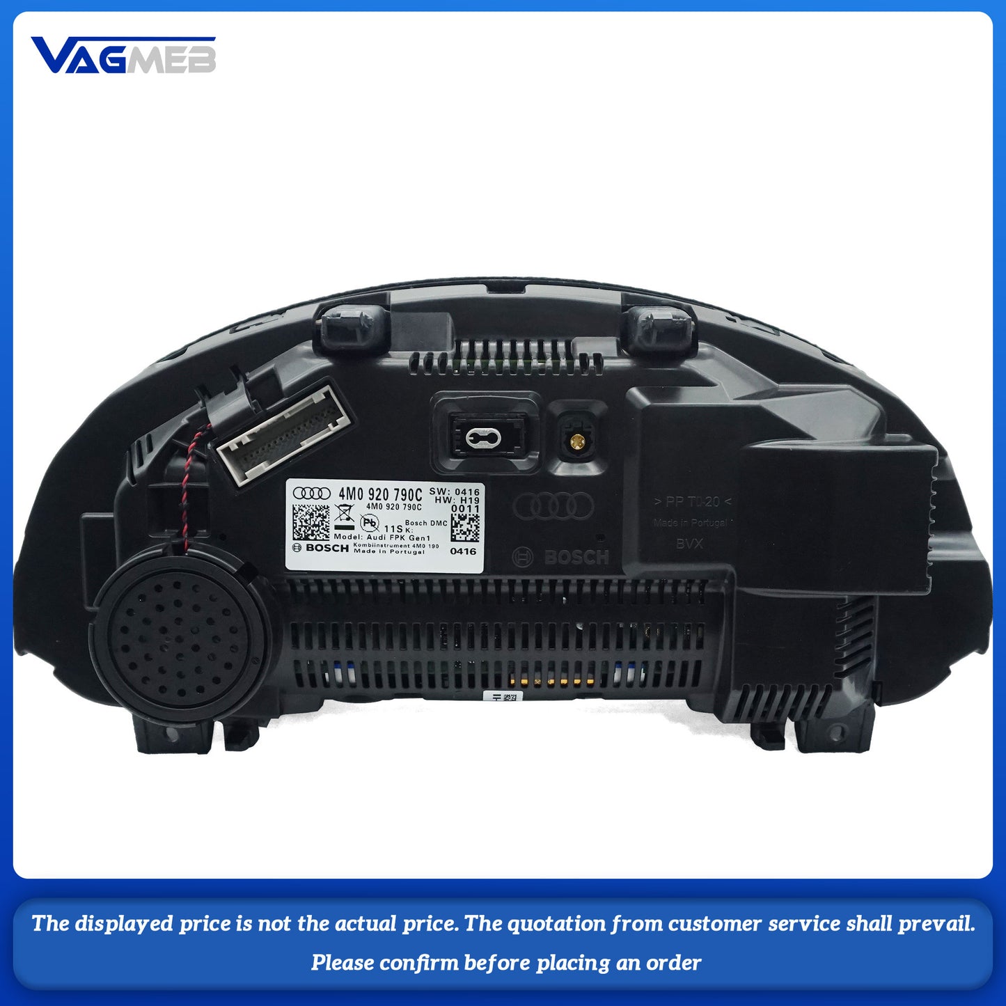 Virtual cockpit LCD instrument panel For Audi Q7 4M0 920 790 C