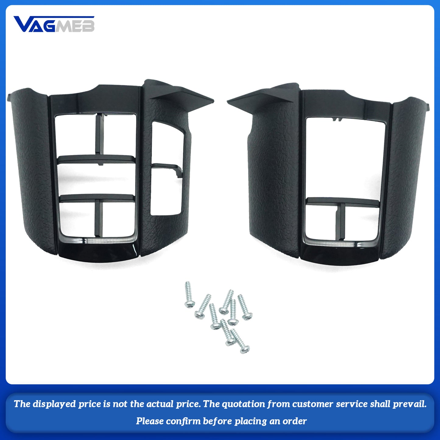 For Toyota Hilux Matte carbon fiber semi-perforated black wire steering wheel