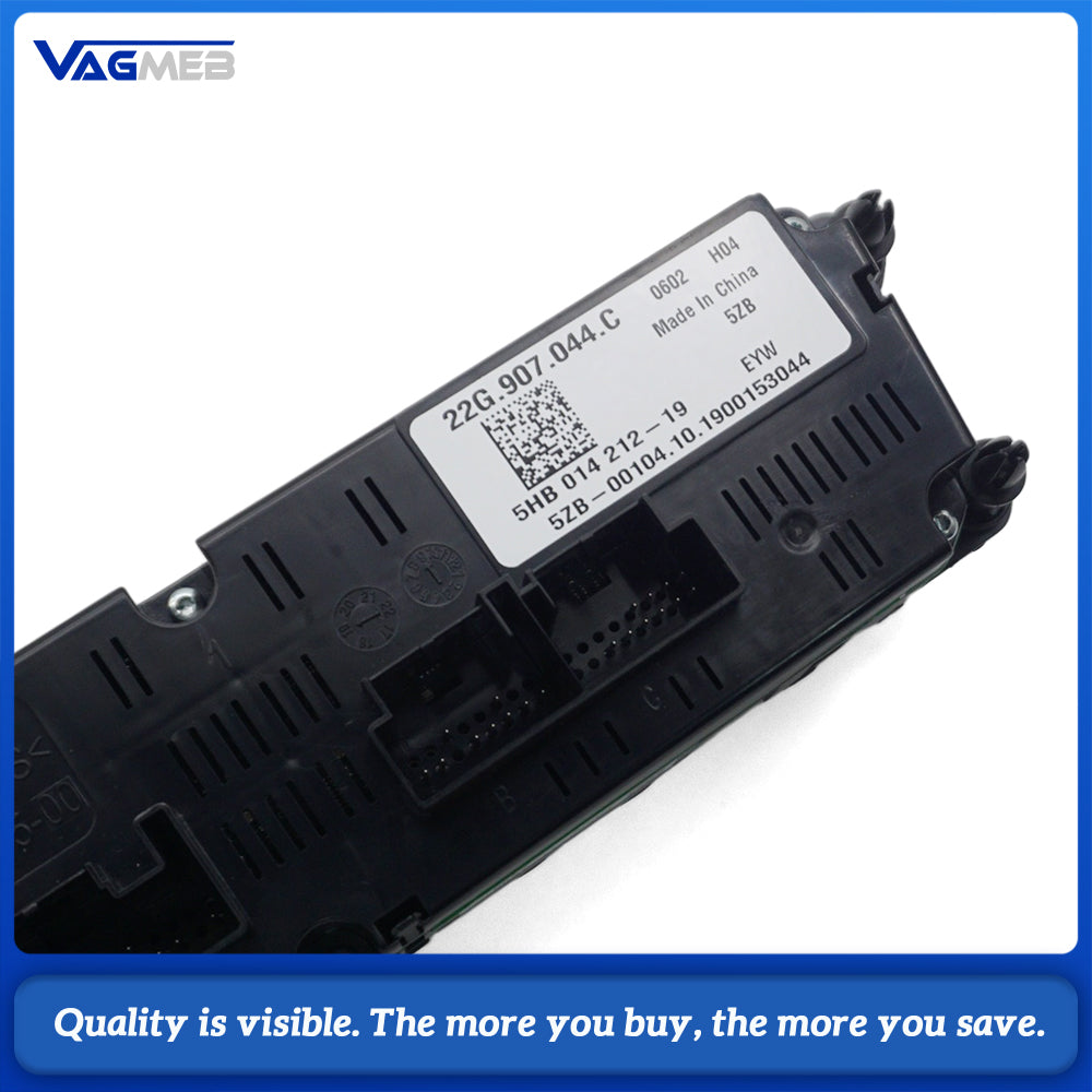 For VW Polo MK6 Plus 22G 907 044 C 22G907044C Dual Zone AC Control Panel Touch Air Conditioning Switch with Seat Heating