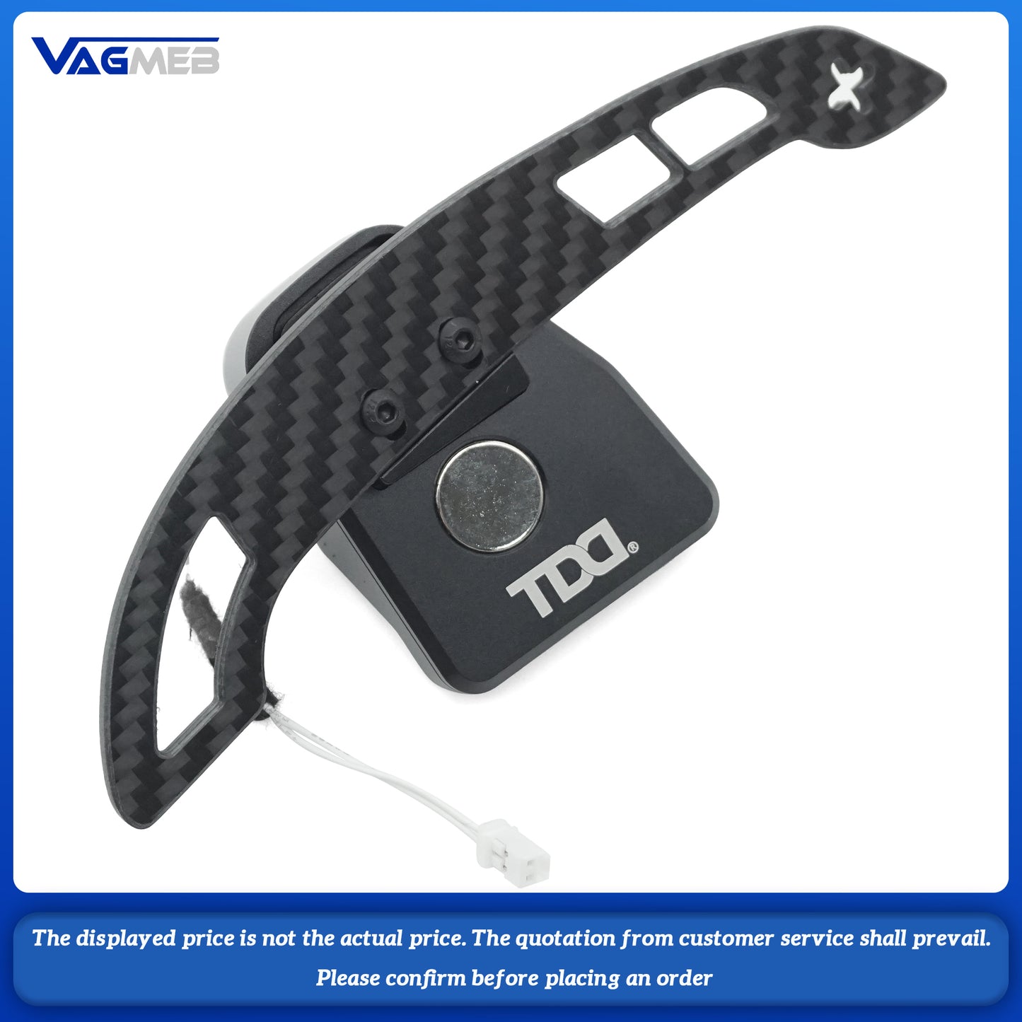 For VW Polo Carbon Fiber Magnetic Steering Wheel Paddle Shifters