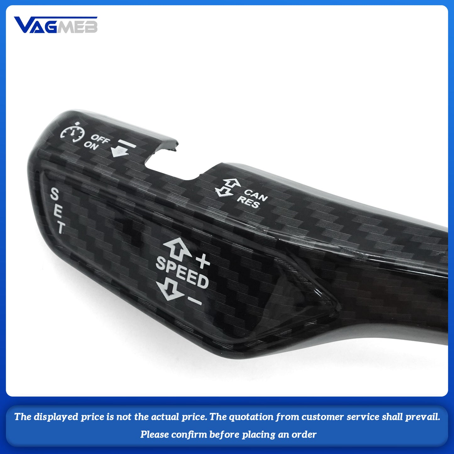 Center control interior modification wiper lever steering rod patch carbon fiber texture decoration For Audi A6 C8 A7