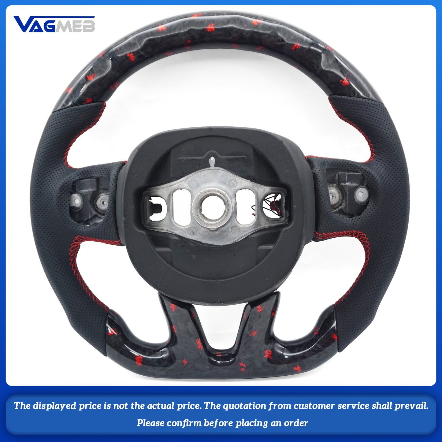 Cars accessories For Dodge Charger Challenger Hellcat Srt RT 2015+ Custom LED Rpm forged Alcantara carbon fiber steering wheel