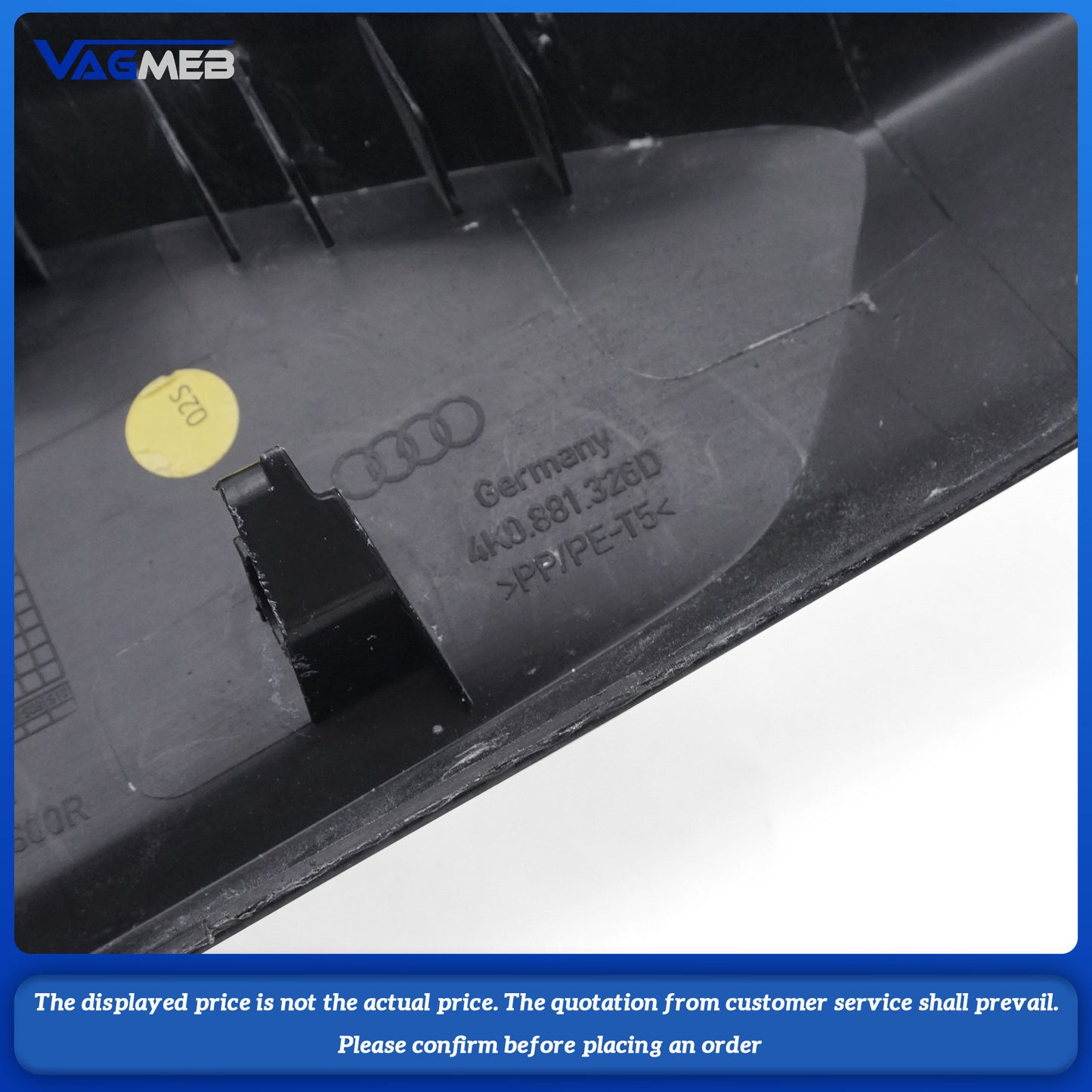 For Audi A6C8 electric seat side trim panel 4K0 881 325D/326D