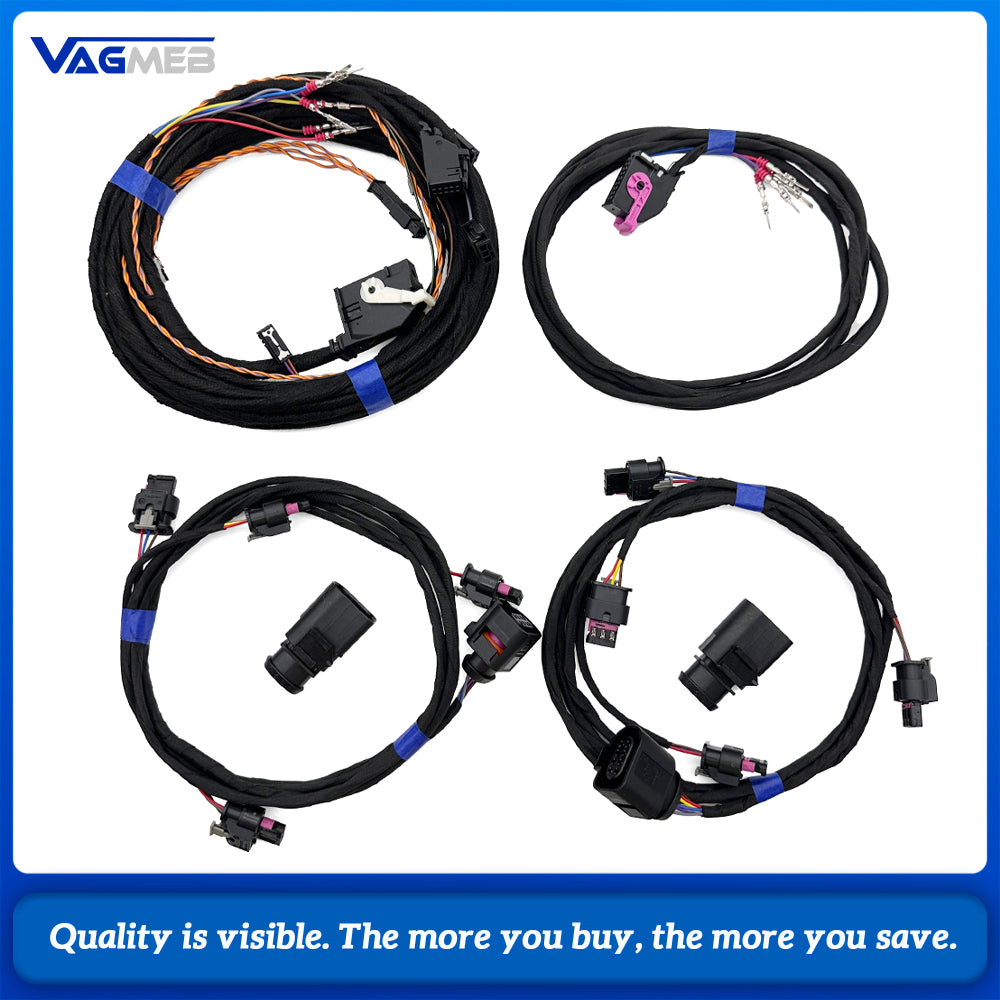8 PDC Parking Sensor Kit for Volkswagen Transporter T6.1, Front & Rear Radar Set, Without Switch