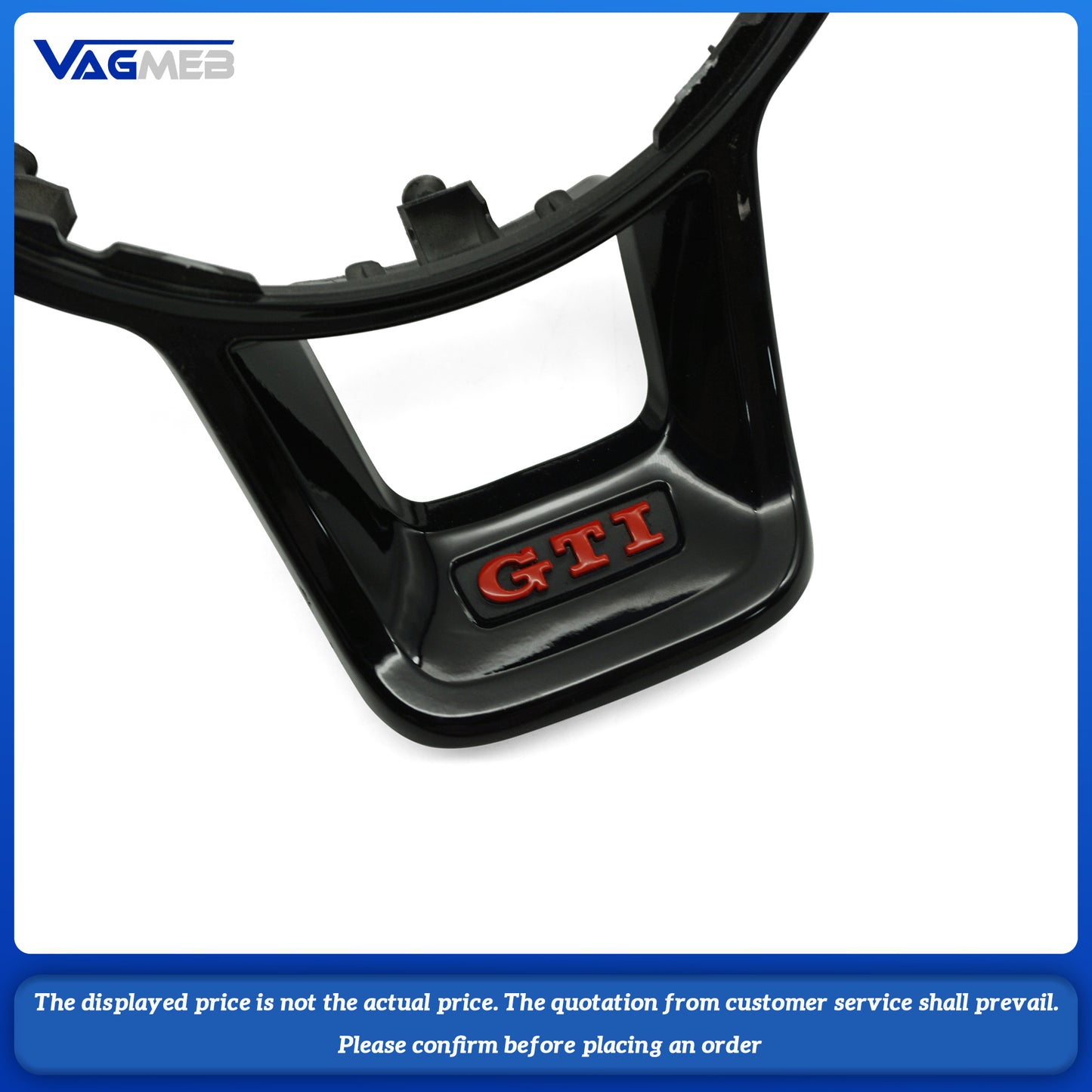 Steering wheel button frame mark GTI LOGO For VW Golf MK7 7.5 GTI GTD GTE R 2013-2020 Polo GTI DSG