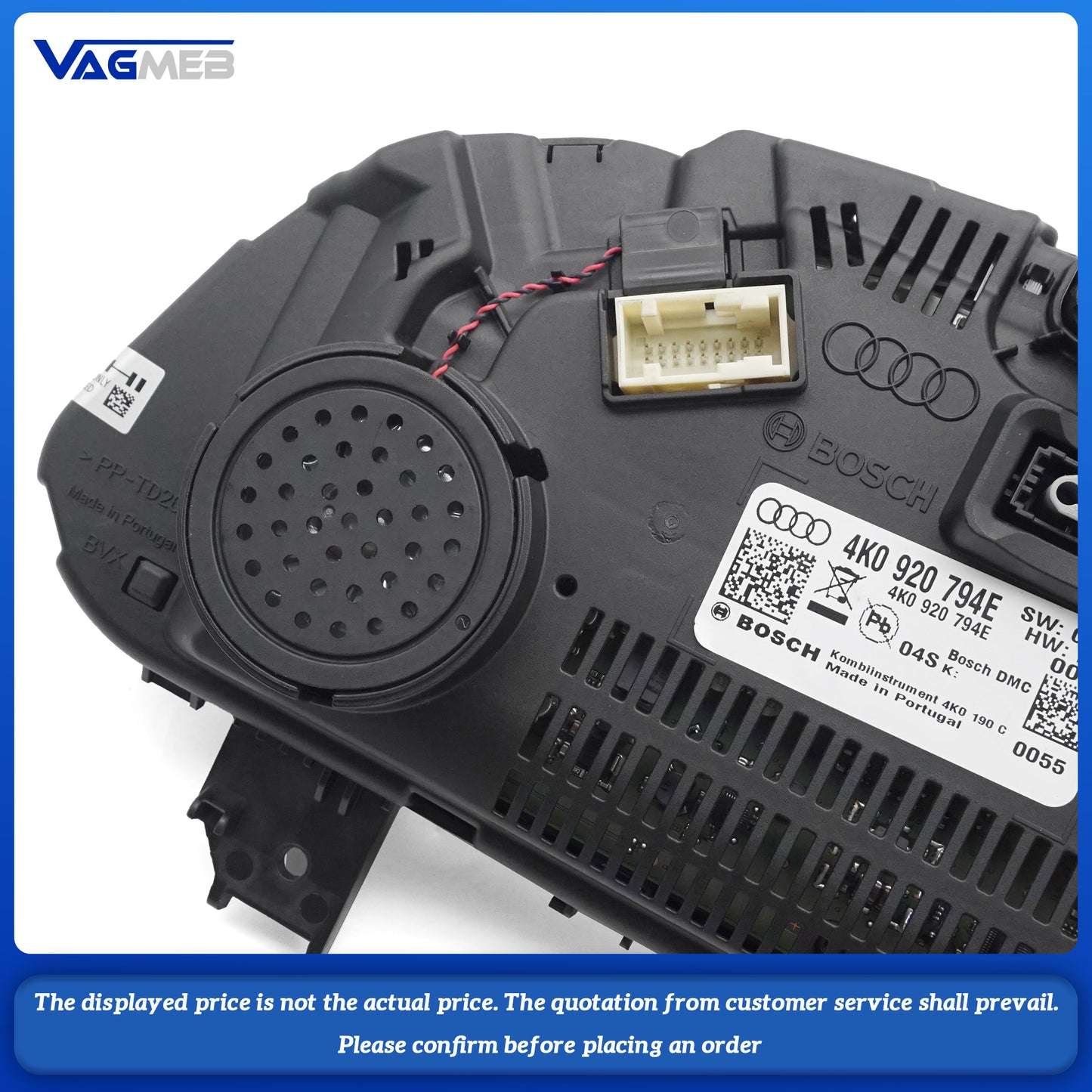For Audi A6 C8 Virtual Cockpit LCD Instrument Panel 4K0 920 794E