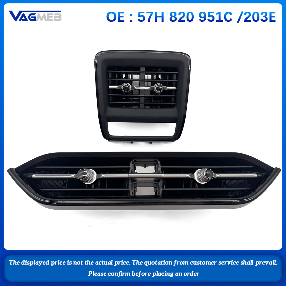 For Skoda New Kodiaq Dashboard Console Air Conditioning Outlet Rear Exhaust Outlet 57H 820 951 C 57H 819 203 E