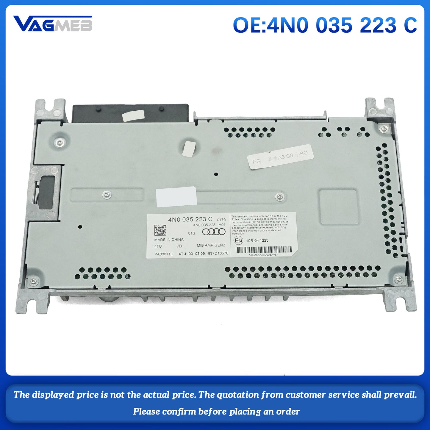 audio system amplifier For Audi A6 A7 A8 RS7 RSQ8 4N0 035 223 C